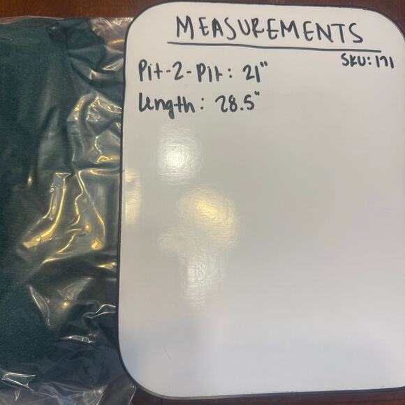 NWT Joan Vass LG mock neck jersey stretchy knit green tunic - Picture 9 of 9